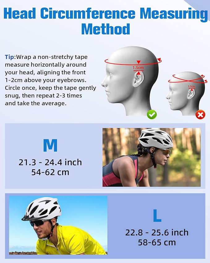 Zacro Adult Bike Helmet, Lightweight Bicycle Helmet with Removable Pads and Visor, CPSC Certified Safety Helmet for Men Women, Mountain Road Cycling Helmet for Adult