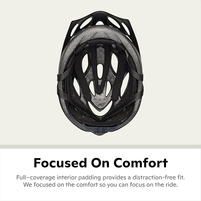 Schwinn Thrasher Helmet for Adults, Size 58-62 cm for Riders Ages 14+, Microshell, Adjustable Dial & Straps, Interior Padding, Air Vents, Visor, Adult Bike Helmet