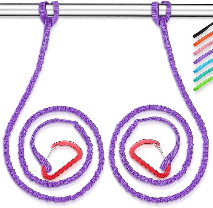OCEANBROAD Kayak Paddle Leash Stretchable Strap Lanyard Rope for SUP Kayaking Boating Canoeing Fishing Pole Rod 4-7 Feet