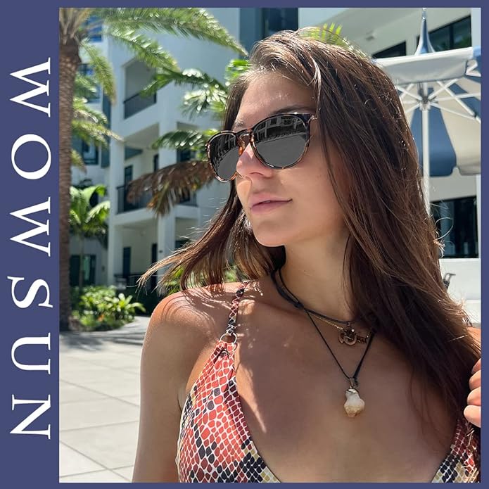 WOWSUN Retro Polarized Sunglasses Womens 2026 Trendy Round Classic Glasses