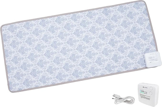 DOGNESS Rechargeable Pet Shock Mat, 31"x15" Safe Cat Scat Repellent Mat Electronic Training Pads Keep Dogs and Cats Off Couch, Bed, Indoor Cat Deterrent Mats (Elegant Printing)