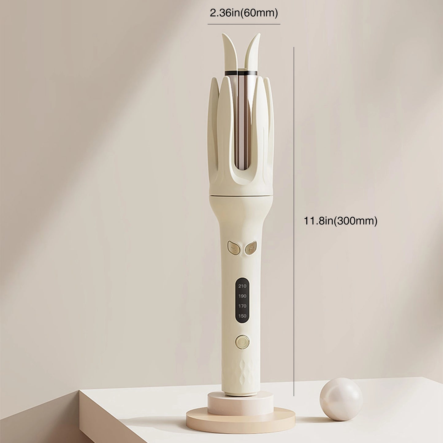 Automatic Hair Curler, 28mm Barrel, 4 Temperature Modes, Negative Ion Generator, Smart Timer And Sensor, Auto Off For Safety