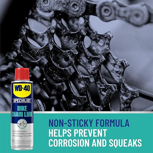 WD-40 Specialist Bike Chain Lube, 6 OZ and Bike Cleaner, 32oz Foaming Trigger