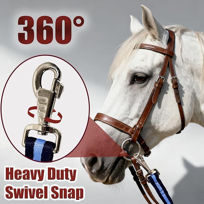 perixir Lunge Line for Horse, Premium Equine Lunge Line with Swivel Bolt Snap for Accurate Equestrian Training, Competition, and Daily Use, 26 ft (8 Meters)