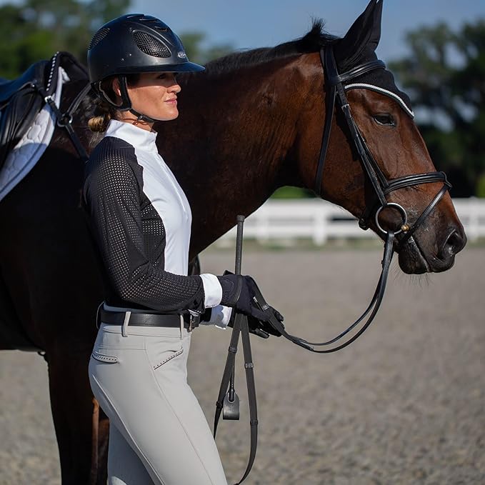 Equinavia Saga Padded Cavesson Dressage Bridle with Reins and Removable Flash
