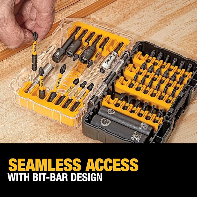 DEWALT Screwdriver Bit Set, 40 Pcs. Impact Ready, FlexTorq Impact Driver Bit Set with Storage Case (DWA2T40IR)