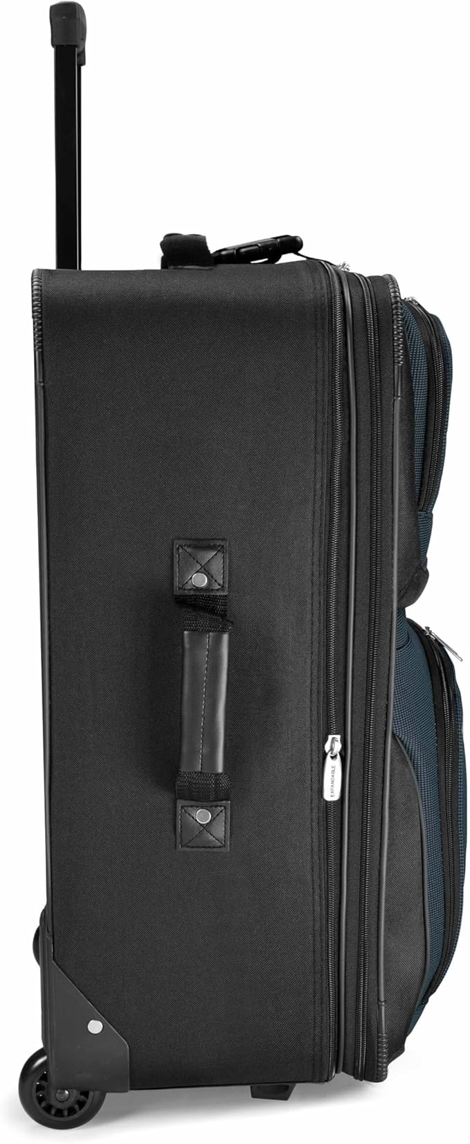 Travel Select Amsterdam Softside Expandable Luggage with Rolling Wheels, Navy, 8-Piece Set (15/21/25/29) with Packing Cubes