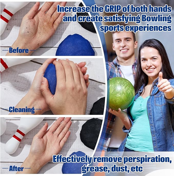 Lewtemi Bowling Rosin Grip Bag Powder Bowling Grip Sack for Drying Hands Golf Accessories