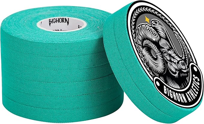 Bighorn Athletics Jiu Jitsu Finger Tape | Residue-Free Athletic Finger Tape for Sports & Injuries: Rock Climbing, Volleyball, Football, Basketball, Hands & Toes | 0.3-Inch x 45-feet, 8-Rolls, Green
