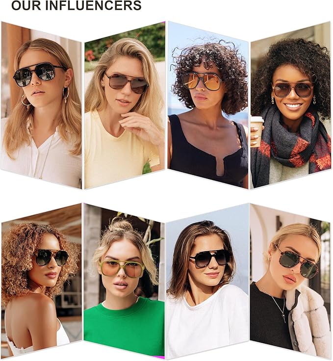 SOJOS Retro Polarized Aviator Sunglasses Womens Mens Classic 70s 80s Vintage Trendy Square Aviators SJ2174