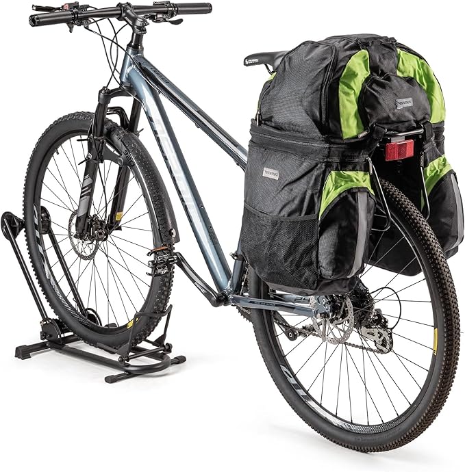 Rear Bike Rack - Bike Cargo Rack Quick Release Mount - Large Capacity Bicycle Pannier Rack 60lbs, Touring Carrier Rack fit 24”-29” and 700c