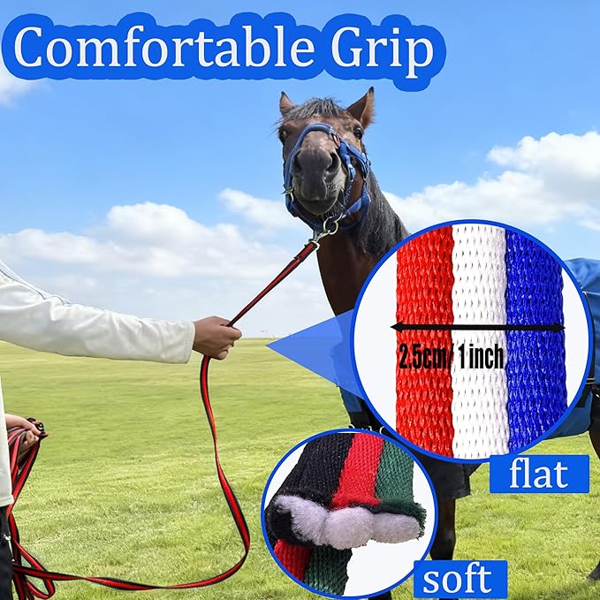 perixir Lunge Line for Horse, Premium Equine Lunge Line with Swivel Bolt Snap for Accurate Equestrian Training, Competition, and Daily Use, 26 ft (8 Meters)