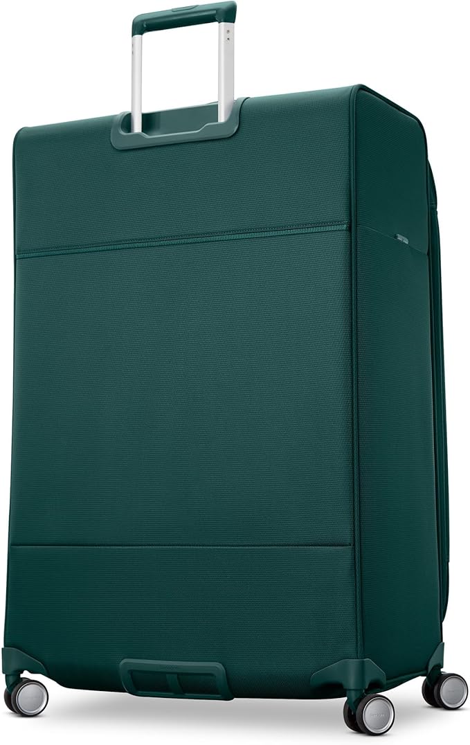 Samsonite UpLIFT 軽量 大型 ソフトサイド 拡張可能 スピナーホイール 荷物 - 航空会社承認済み ポリエステル製ソフトスーツケース 超軽量旅行用 - エメラルドグリーン