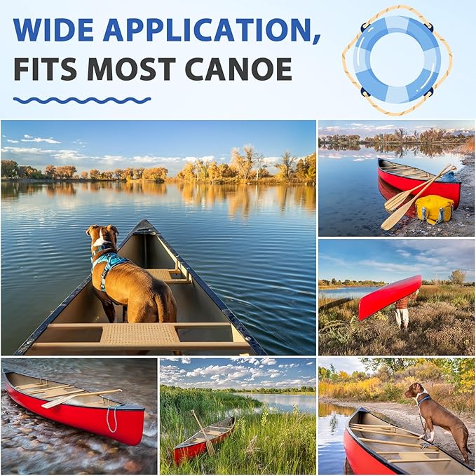 2 Pcs 34 Inch Canoe Webbed Seat Outdoor Caned Seat Replacement Canoe Hardware Accessories Weather-Resistant for Kayaking Boating Fishing Camping
