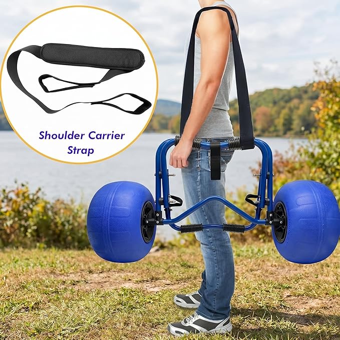 Newcod Kayak Cart, Kayak Dolly Cart for Carrying Kayak Canoe SUP Paddle Board