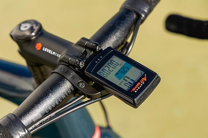 CATEYE AirGPS USB Rechargeable Bike Computer – GPS Cycling Computer with Bluetooth ANT+, GPS Bicycle Speedometer, FlexTight™ Mount, IPX7 Waterproof, Auto Backlight Display, Ride Upload