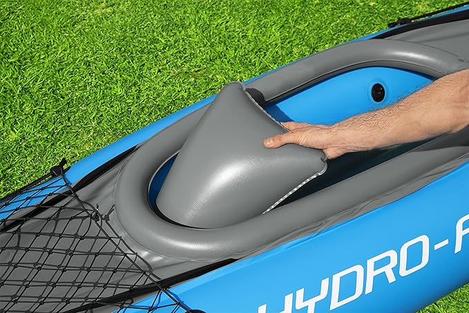 Bestway Hydro Force インフレータブルカヤックセット | シート、パドル、ハンドポンプ、収納キャリーバッグ付き | 大人、子供、家族に最適