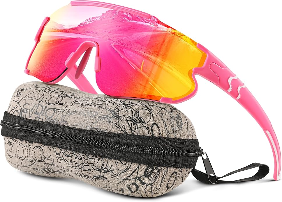 Kids Baseball Polarized Sunglasses: Sports Sunglasses for Boys Girls 3-12 Youth Sun Glasses for Cycling Running