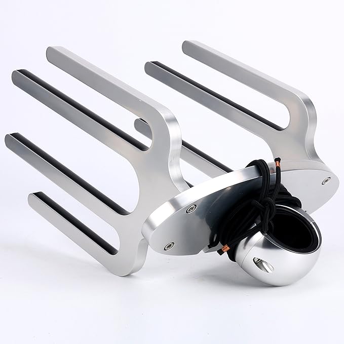 Amarine Made Oval Angle Mount Wakeboard Tower Rack Anodized Kneeboard Tower Rack Boat Holder-Fits Clamp Tubing Sizes 1-1/2",1-3/4",2",2-1/8", 2-1/4"
