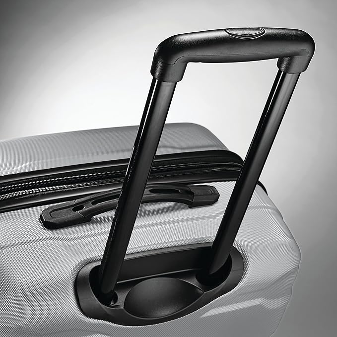 Samsonite Omni PC Hardside Expandable Luggage with Spinner Wheels, Silver, Carry-On 20-Inch