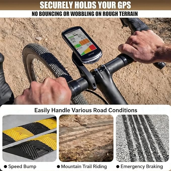 Bike Mount Compatible with Garmin Edge 540 530 520 510 500 200 130 20 25 800 810 820 830 840 1000 1040 1030 1050 Plus Explore 2 XOSS G/G+ GPS Computer MTB Cycling Handlebar Holder