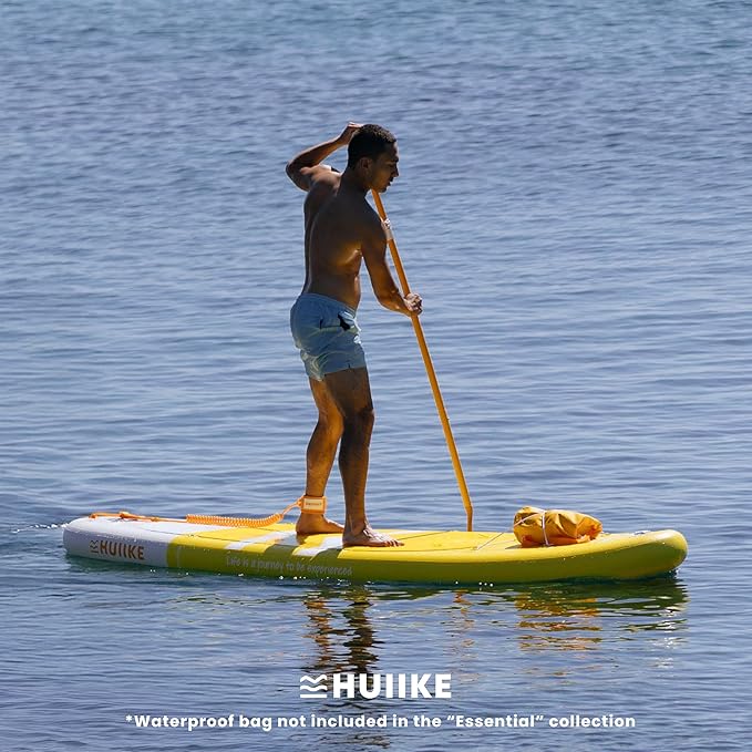 HUIIKE Inflatable Paddle Board for Adults with Accessories Included, Oar, Fins, Pump. Stand Up Paddleboard Great Stability and Resistance. 10’ x 33" x 5.9", Maximum Load 286 lb
