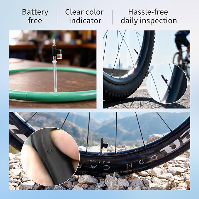 Heavy TPU 700x28C (Fits 23–32C) Road Bike Inner Tube, Thicker Puncture-Resistant, Presta Pressure Indicator Valve, 2 Tire Levers