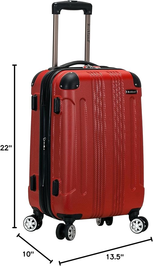 Rockland London ハードサイドスピナーホイール荷物 レッド 機内持ち込み20インチ