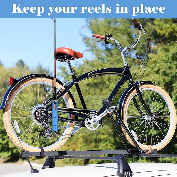 Pole Mount Fishing Rod Holders for Bike Rack Rotatable Fishing Chair Pole Holders with Clamp for Boat Bicycle Motorcycle Kayak Cart