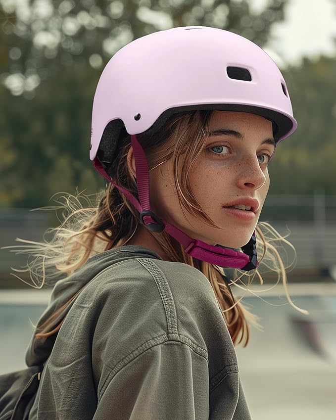 OutdoorMaster スケートボード サイクリング ヘルメット - 取り外し可能なインナー2枚 通気性 多用途 スポーツ スクーター ローラースケート インラインスケート ローラーブレード 子供 ユース 大人用