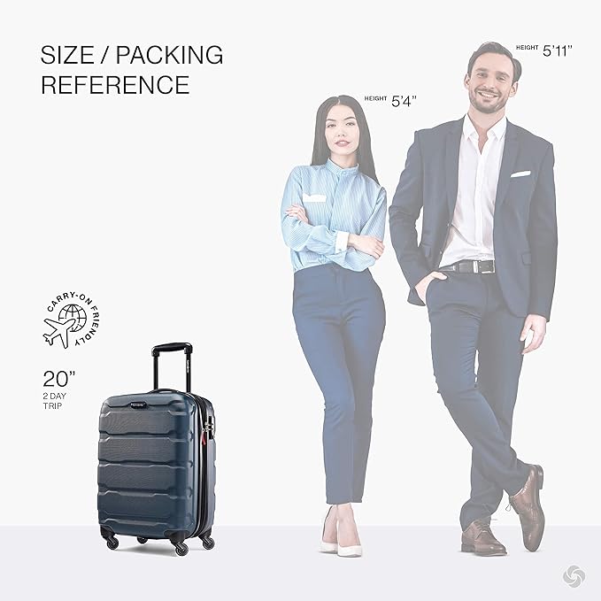 Samsonite Omni PC ハードサイド 拡張可能荷物 スピナーホイール付き、ティール、3点セット (20/24/28)