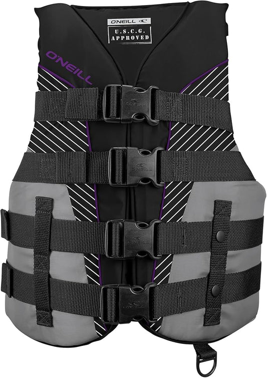 O’Neill Women’s SuperLite USCG Approved Life Vest – Lightweight Women’s Life Jacket for Boating, Wakeboarding, Waterskiing & Your Favorite Water Activities