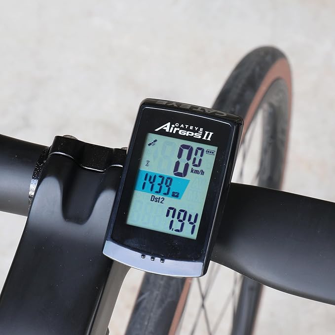 CATEYE AirGPS USB Rechargeable Bike Computer – GPS Cycling Computer with Bluetooth ANT+, GPS Bicycle Speedometer, FlexTight™ Mount, IPX7 Waterproof, Auto Backlight Display, Ride Upload