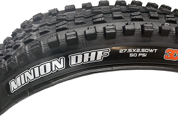 Minion DHF Mountain Bike Tire - Bundle with Cycle Crew Tire Lever | Gold Standard of Gravity Focused Tread