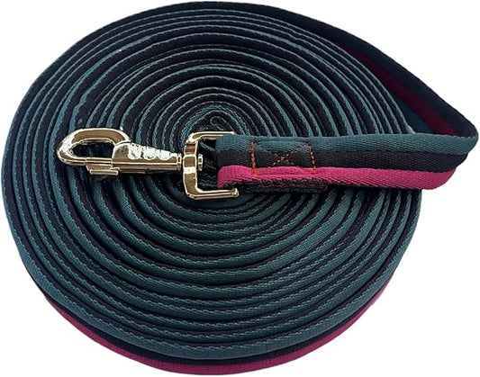 Premium Horse Training Lunge Line with Alloy Trigger Buckle for Accurate Equestrian Training of 26 Foot (8 Meters)