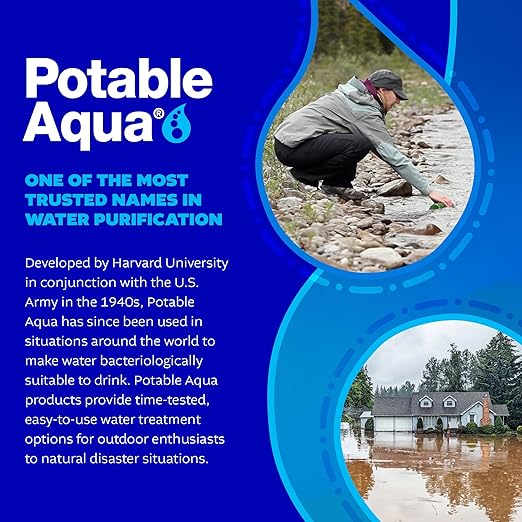 Potable Aqua浄水剤 PA Plus入り - 50錠入りボトル2本