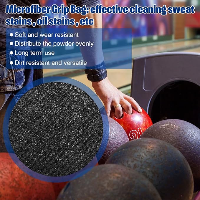 Lewtemi Bowling Rosin Grip Bag Powder Bowling Grip Sack for Drying Hands Golf Accessories