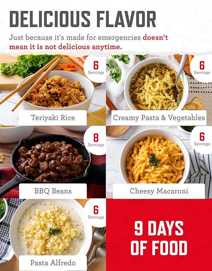 ReadyWise 非常食 - 100食分 お気に入りバケツ、プロテインミール、乾燥・フリーズドライサバイバル食、バックパッキング、キャンプ用品、準備用品、最長25年保存可能