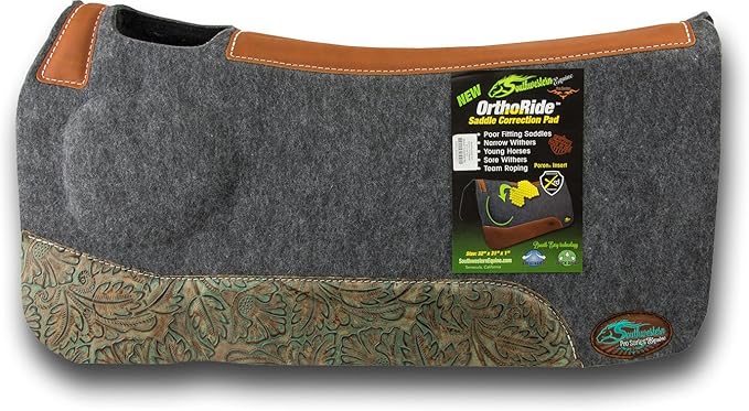 Southwestern Equine OrthoRide Correction Saddle Pad Western Saddle Pads - Made in USA