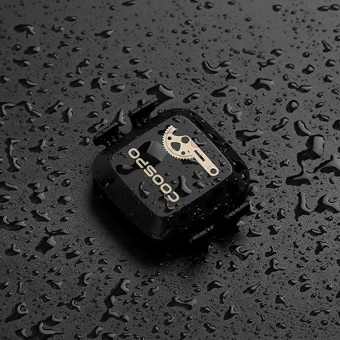 COOSPO Cadence & Speed Sensor for Cycling, Wireless Bluetooth & ANT+ Bike RPM Sensor for Cycling Computers, Compatible with IP67 / Rouvy / Zwift / Peloton / Wahoo / CooSporide