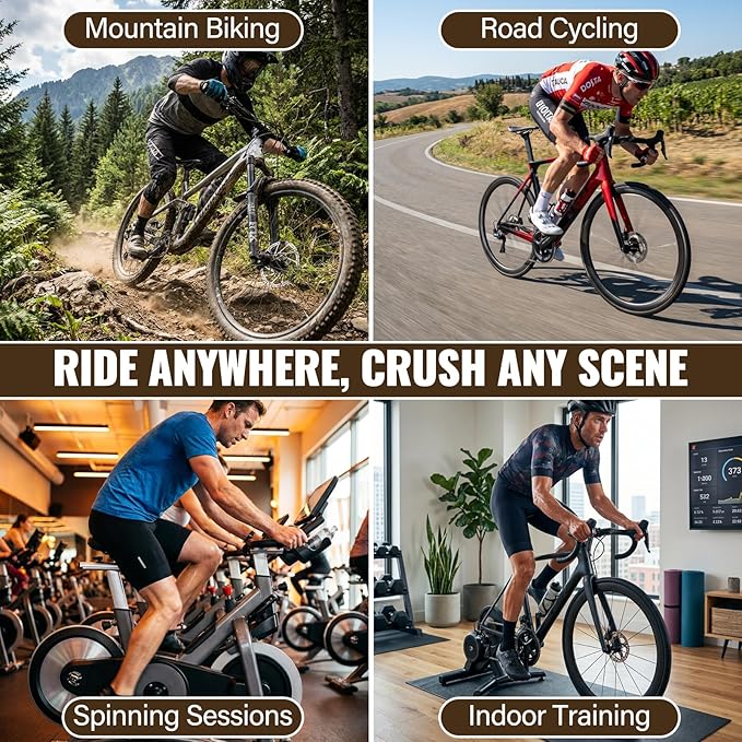 SPD Cleat/Bike Cleats - Compatible with Shimano SPD SM-SH51 & Look X-Track Pedals - for Indoor Cycling, Spinning & Mountain Biking Shoes - Easy Release, High Stability, Includes Allen Wrench