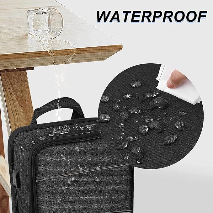 ZINZ Slim & Expandable Laptop Backpack 15 15.6 16 Inch Sleeve, Spill-Resistant Notebooks Bag Case for Most 14-16 Inch MacBooks Surface-Books Dell HP Lenovo Asus Computers,B04K01