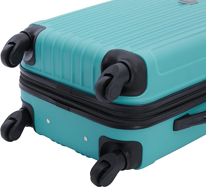 Travelers Club ミッドタウン ハードサイド 4点セット ラゲッジ トラベルセット、エメラルド