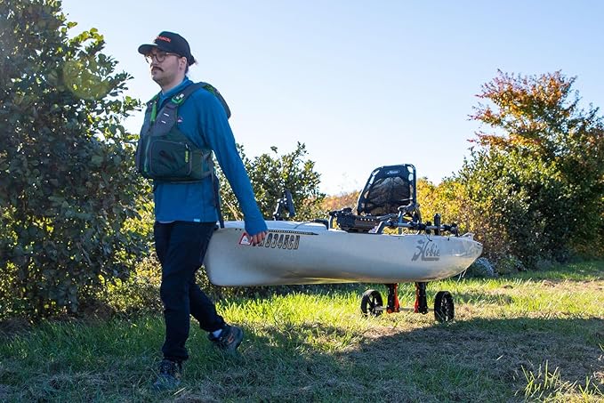 YakAttack Kayak Carts with Adjustable Frame & Wheel Options | All-Terrain, Sand & Solid Tire Variations | Durable Folding Transport System for Kayaks & Canoes | Made in USA