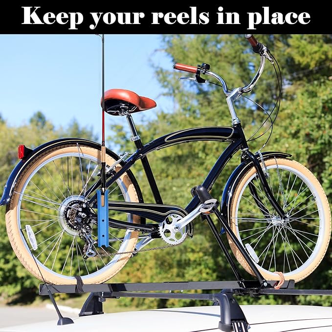 Pole Mount Fishing Rod Holders for Bike Rack Rotatable Fishing Chair Pole Holders with Clamp for Boat Bicycle Motorcycle Kayak Cart