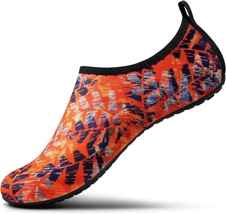 SEEKWAY Water Shoes Women Men Adult Quick-Dry Aqua Socks Barefoot Non Slip for Beach Swim River Pool Lake surf Black SK002(U)