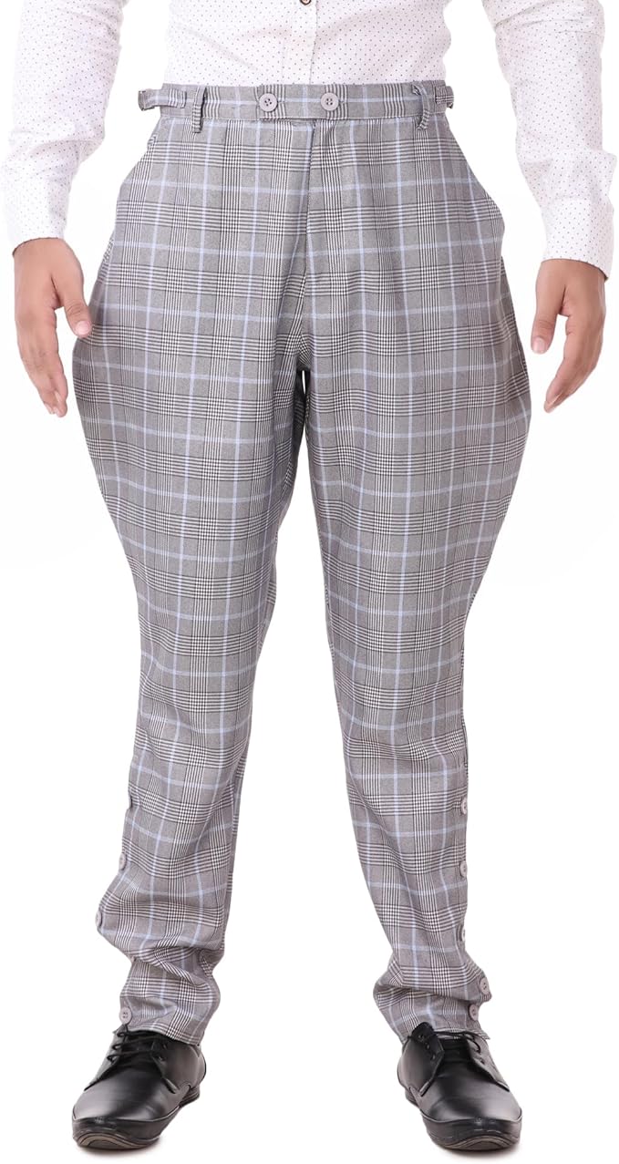 ThePirateDressing Steampunk Victorian Cosplay Costume Mens Archibald Jodhpur Pants Trousers