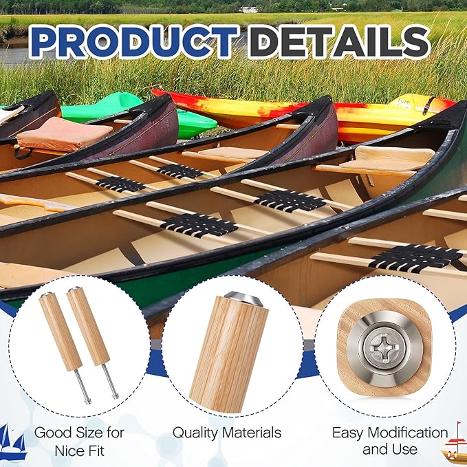 Shimeyao Canoe Seat Hardware and Spacers Outdoor Caned Canoe Seat for Kayak Boat