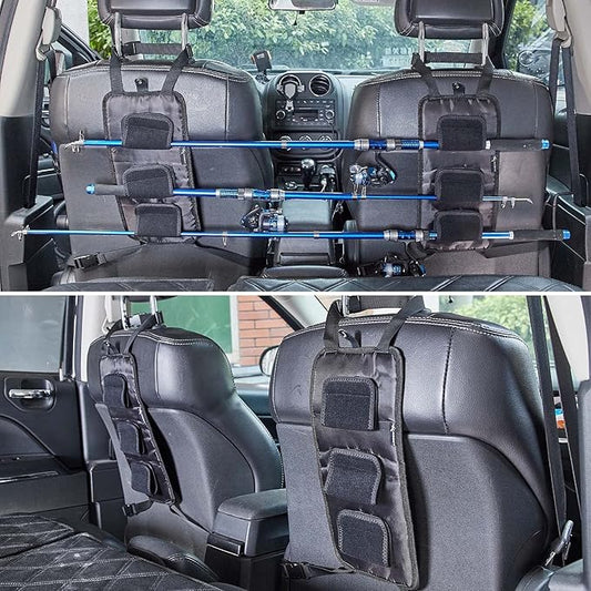 TRINKA 釣り竿キャリア 車/ボート後部座席用ロッドホルダー 車、SUV、ワゴン、バン対応
