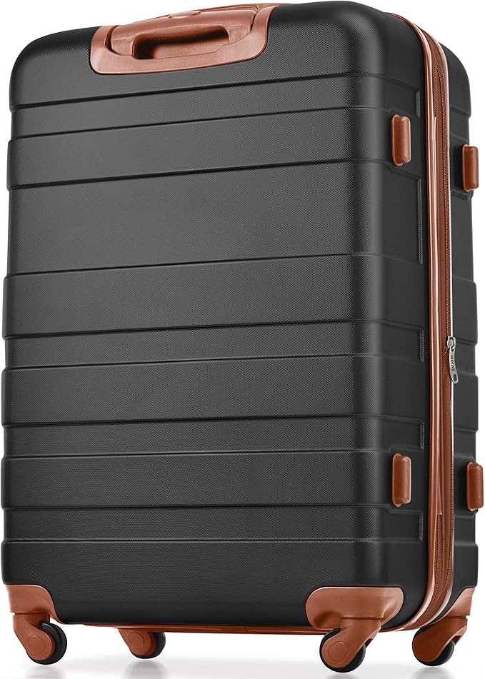 Merax 3点セット ABSハードシェル荷物 スピナーホイールスーツケース TSAロック付きスーツケース